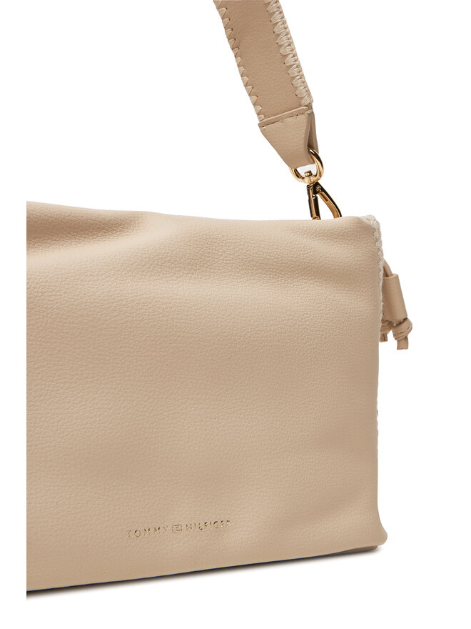 Tommy Hilfiger Kabelka Tommy Hilfiger Th Soft Summer Mini Bucket AW0AW17541 Béžová