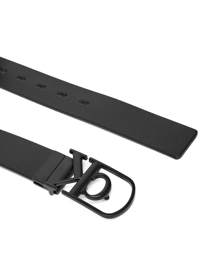 Calvin Klein Curea pentru Bărbați Calvin Klein Curve Monogram Buckle 32Mm Rev LV04D7021G Negru