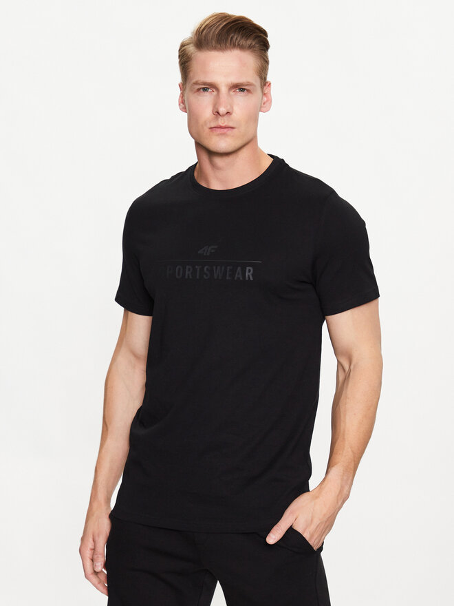 4F 4F Camiseta 4FSS23TTSHM539 Negro Regular Fit