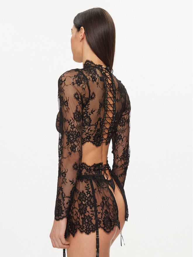 Hunkemöller Hunkemöller Μπλουζάκι Mya 205075 Μαύρο Slim Fit