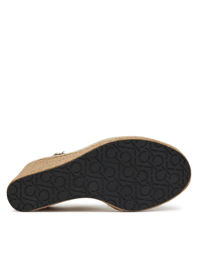 Calvin Klein Espadryle Calvin Klein Wedge Sandal 70 - Jacq HW0HW02386 Biały