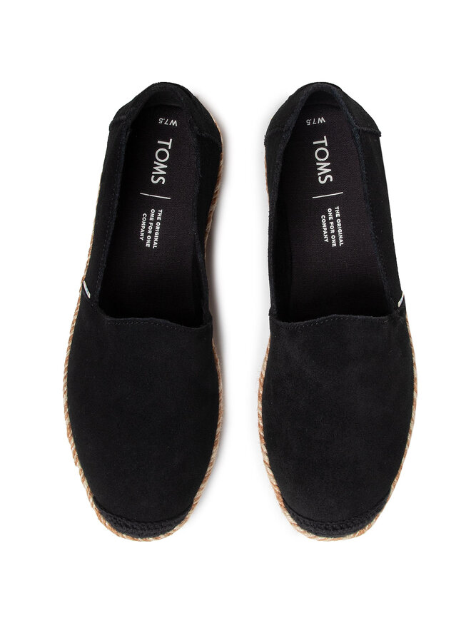 Toms Еспадрильї Toms Pismo 10015015 Чорний