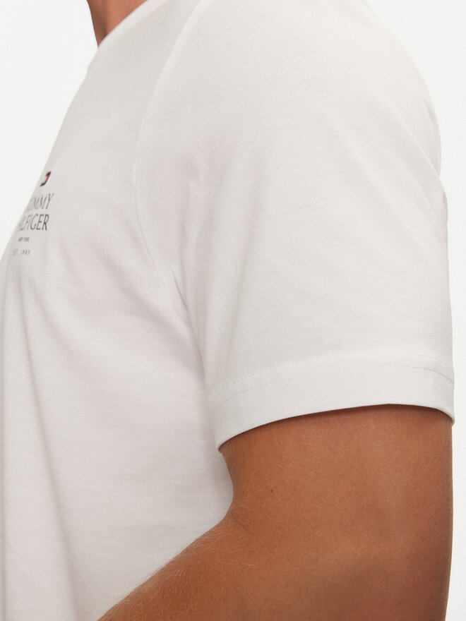 Tommy Hilfiger Tommy Hilfiger Camiseta MW0MW36500 Blanco Regular Fit
