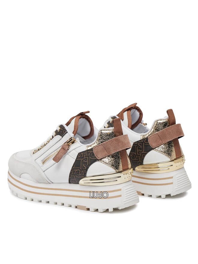 Liu Jo Sneakersy Liu Jo Maxi Wonder 72 BA4057 PX454 Biela