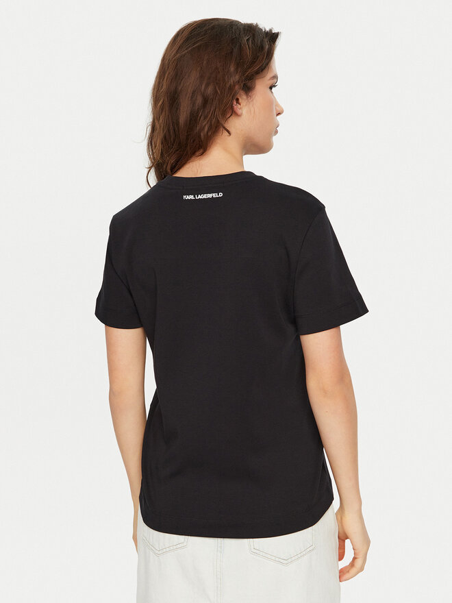 KARL LAGERFELD KARL LAGERFELD Camiseta A1W17021 Negro Regular Fit