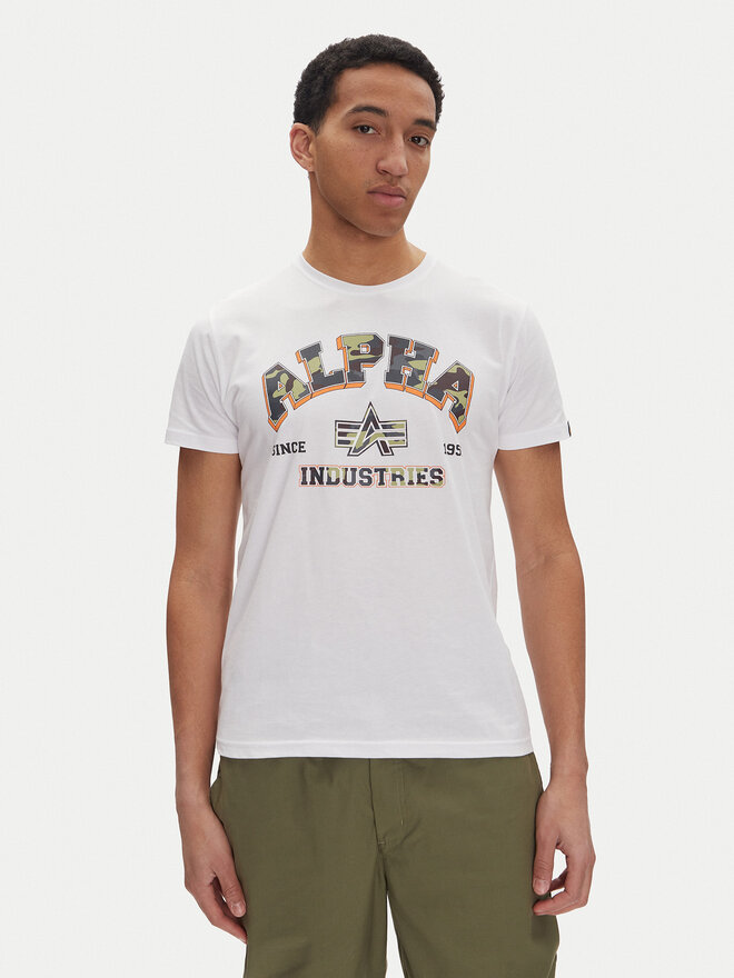 Alpha Industries Alpha Industries Camiseta Small Logo 146511 Blanco Regular Fit