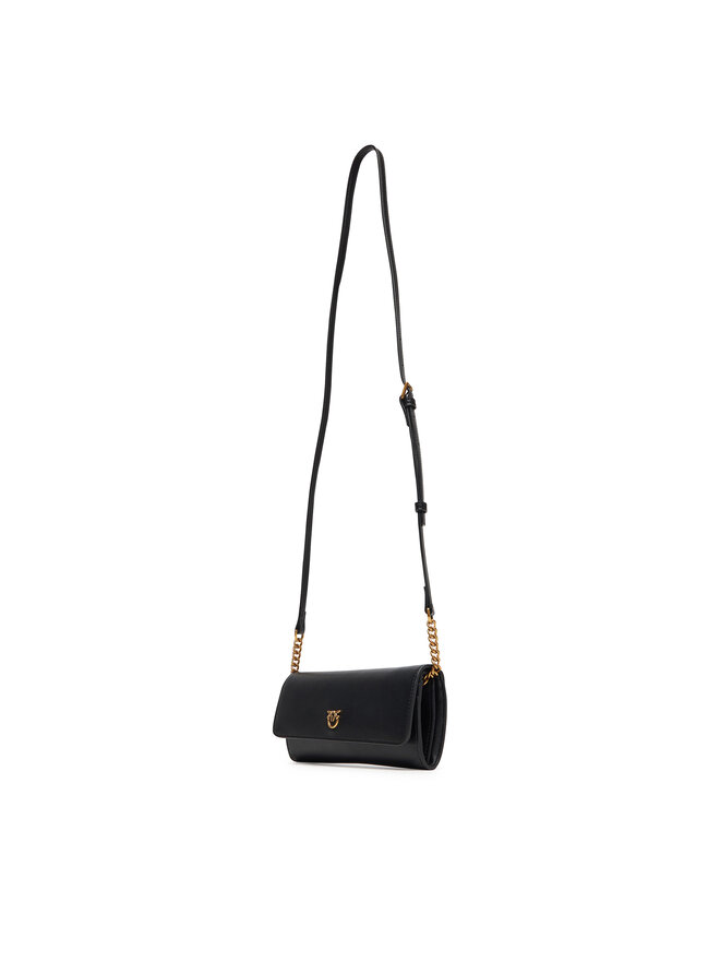 PINKO Ročna torba PINKO Love Tiny Brids Wallet C AI 25-26 PCPL 103765 A0F1 Črna