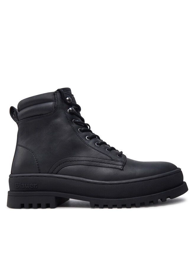 Blauer Schnürstiefeletten Blauer Iuka F4IUKA01 Schwarz