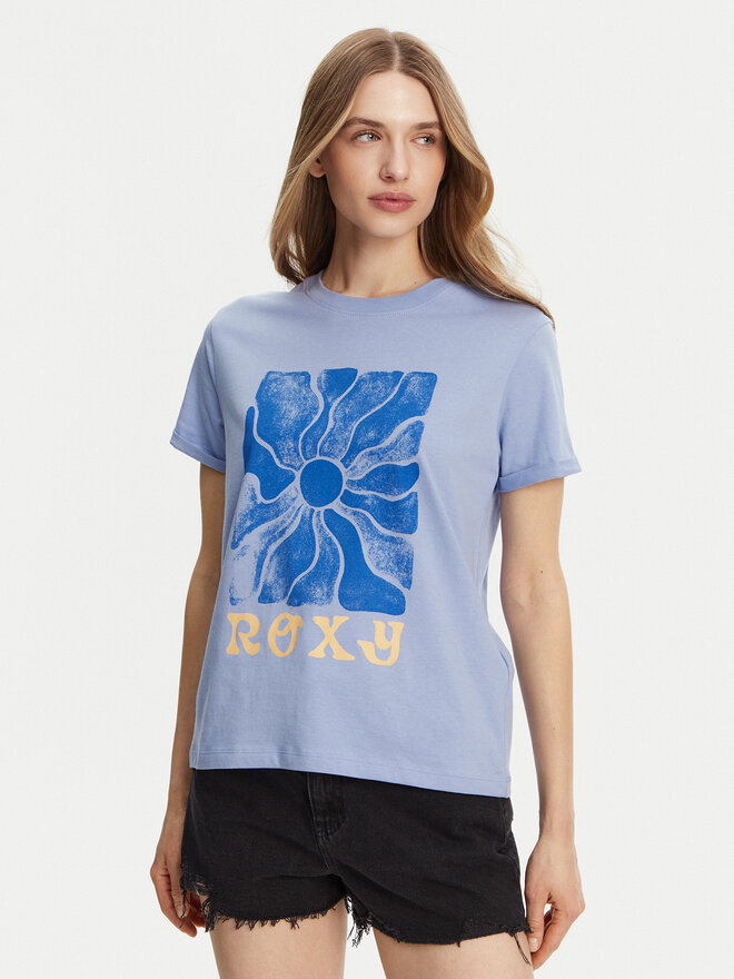 Roxy Roxy Marškinėliai ERJZT05911 Mėlyna Regular Fit