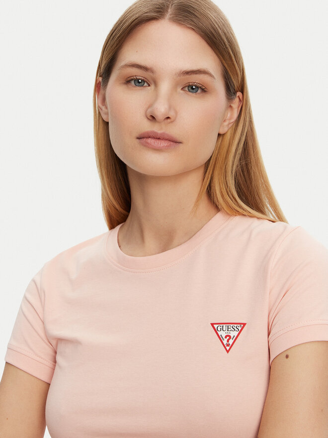 Guess Guess Póló W2YI44 J1314 Narancssárga Slim Fit