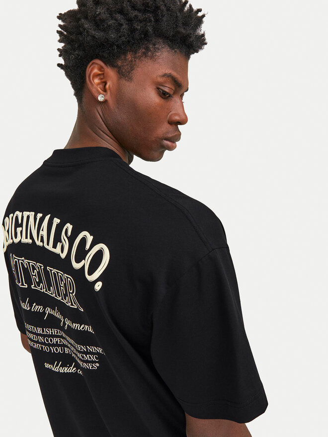Jack&Jones Jack&Jones T-Shirt Santorini 12251776 Μαύρο Wide Fit