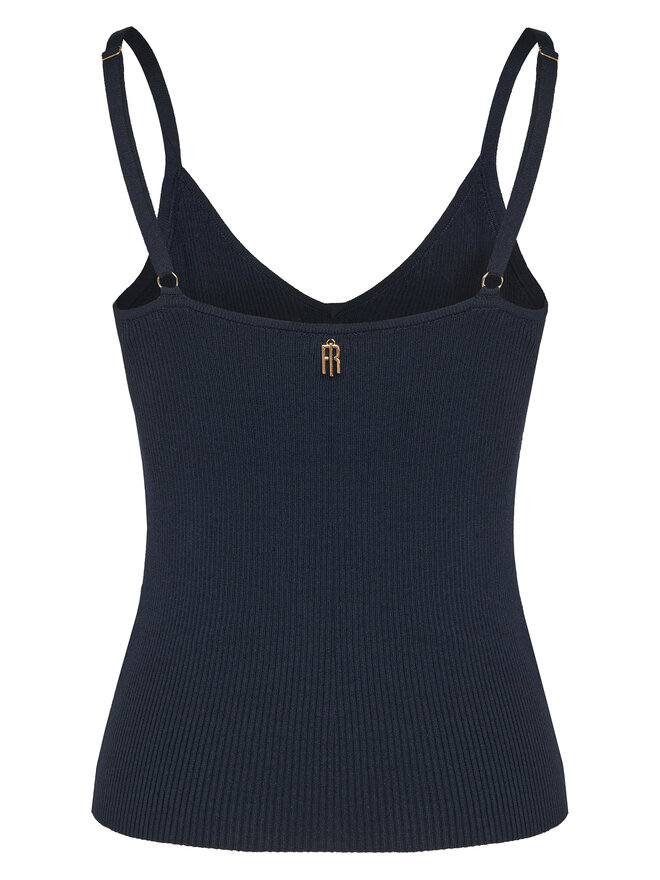 Fracomina Fracomina Felső FR25ST4006K410J9 Sötétkék Slim Fit