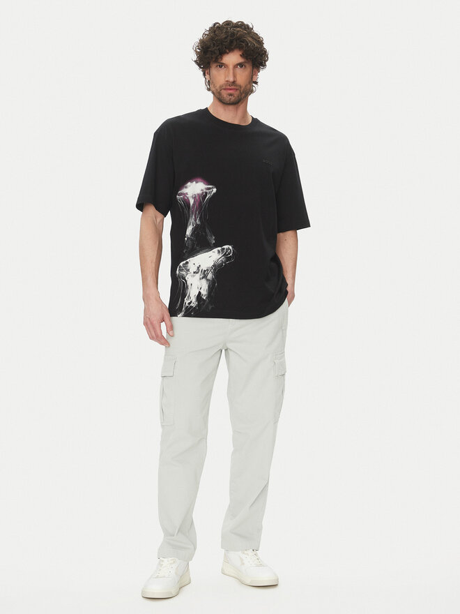 BOSS BOSS Camiseta Te_Jellyfish 50541099 Negro Relaxed Fit