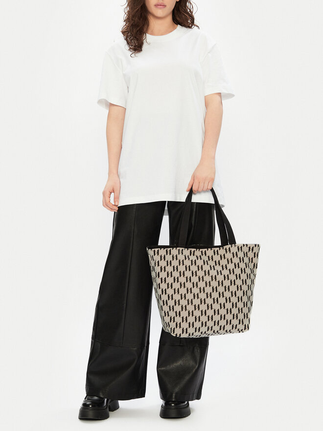 KARL LAGERFELD Ročna torba KARL LAGERFELD A1W50047 Črna