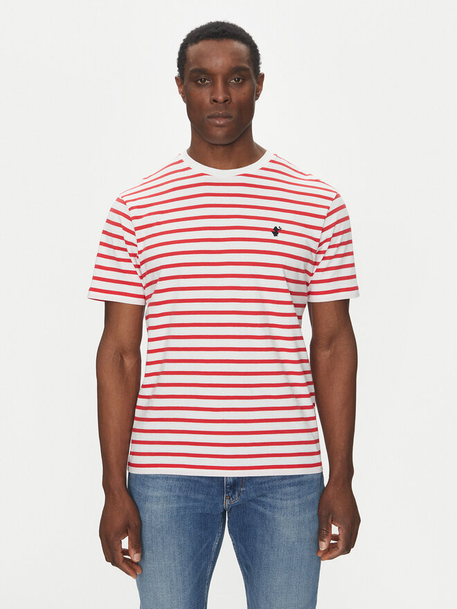 Save The Duck Save The Duck Camiseta DT1743M BESY20 Rojo Regular Fit