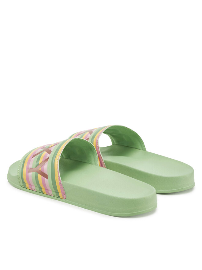 Roxy Klapki Roxy ARJL100679 Zielony