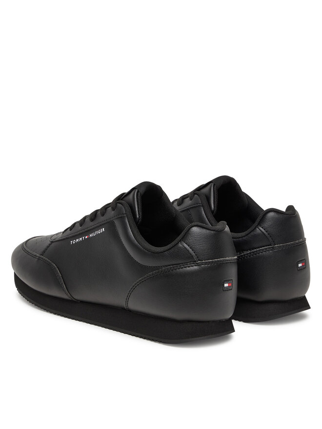 Tommy Hilfiger Tenisice Tommy Hilfiger Lo Runner Pu Mix FM0FM05419 Crna