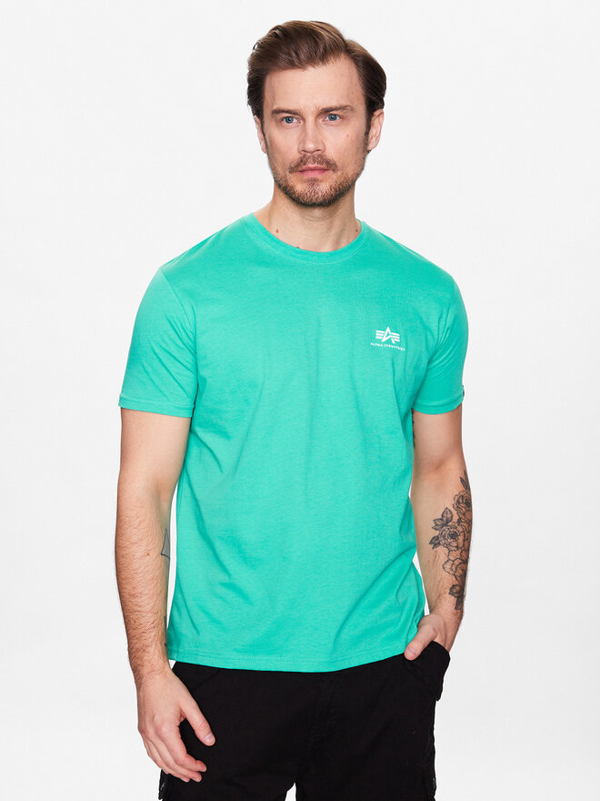 Alpha Industries Alpha Industries Camiseta Basic T Small Logo 188505 Verde Regular Fit