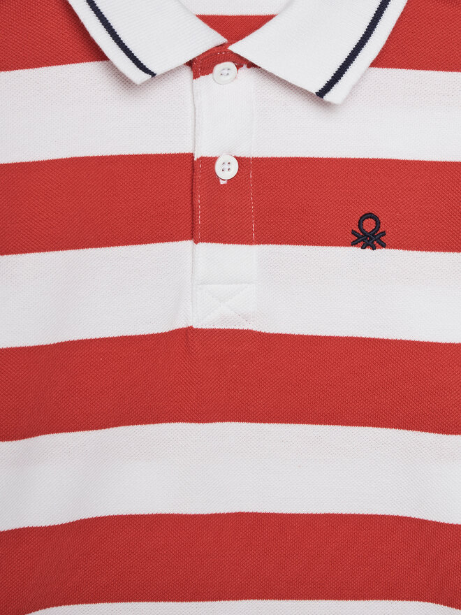 United Colors Of Benetton United Colors Of Benetton Pólóing 39QAC301T Piros Regular Fit
