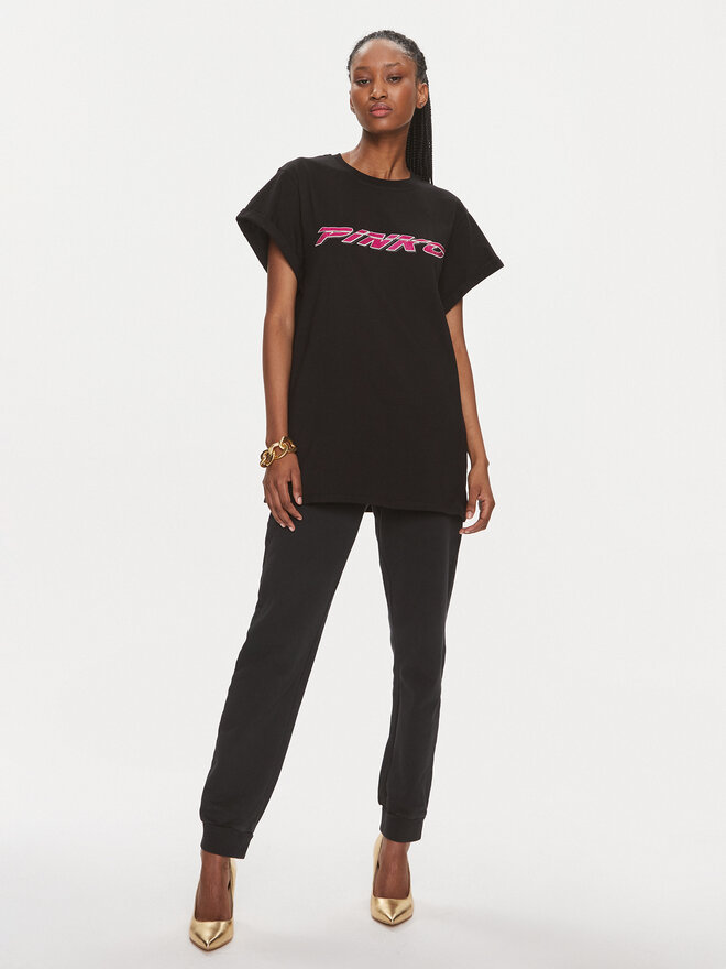 PINKO PINKO Camiseta 103138 A1P7 Negro Relaxed Fit