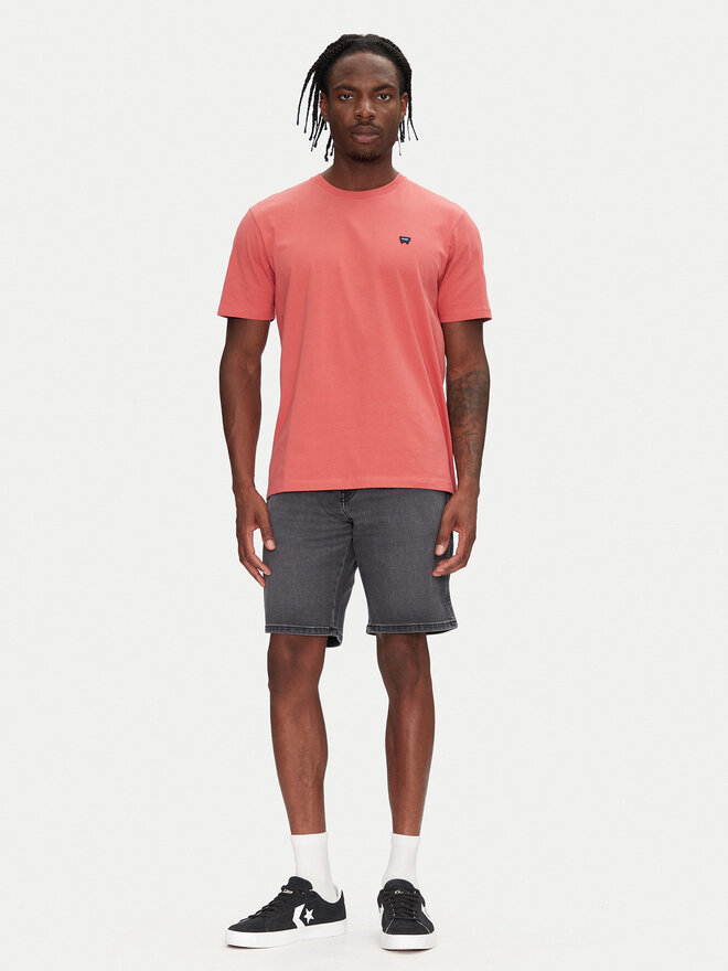 Wrangler Wrangler Camiseta Sign Off 112362687 Rojo Regular Fit