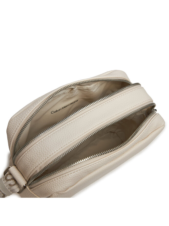 Calvin Klein Jeans Handtasche Calvin Klein Jeans Ultralight DblZip Camerabag 21 K60K612283 Écru