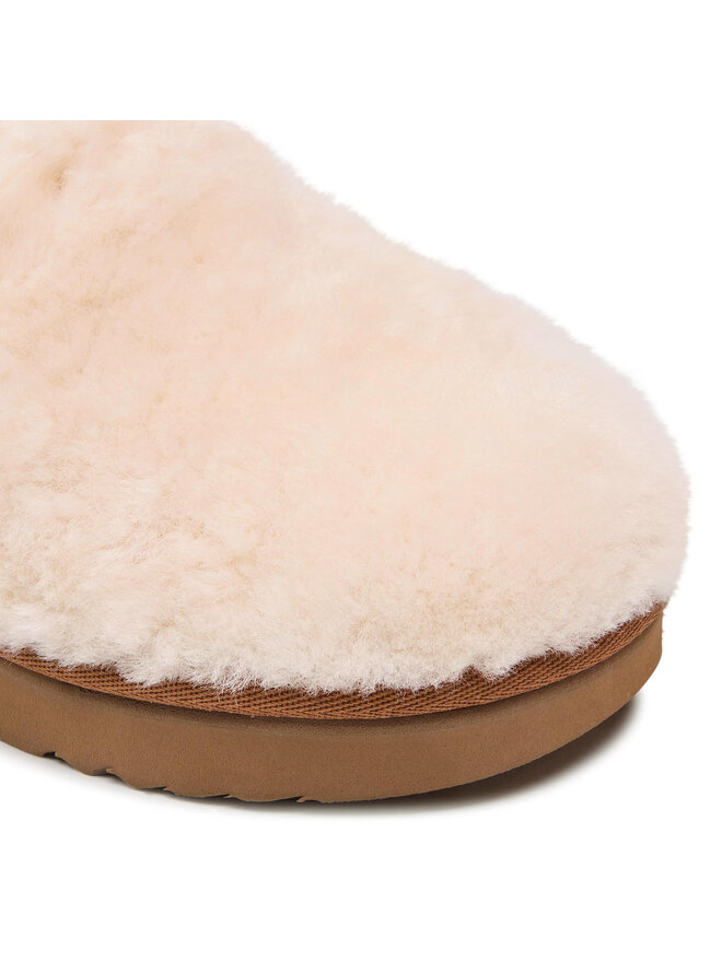 m　UGG K FLUFF YEAH CLOG Skórzane obuwie domowe K FLUFF YEAH CLOG UGG | kolor Czarny
