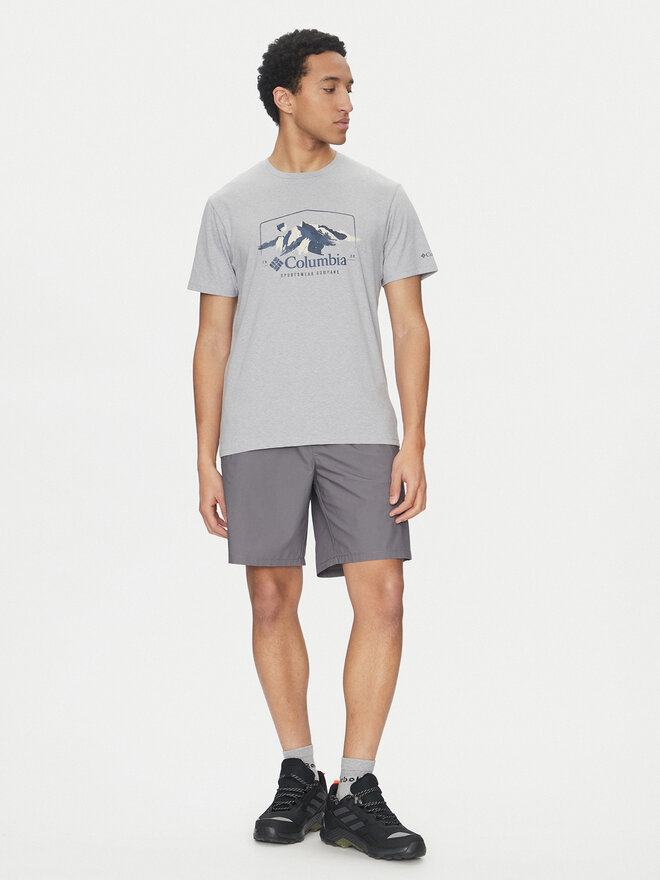 Columbia Columbia Marškinėliai Path Lake™ II Graphic 1934814 Pilka Regular Fit
