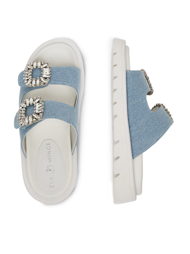 Eva Minge Pantoletten Eva Minge LILY-VII75-06-1 Blau