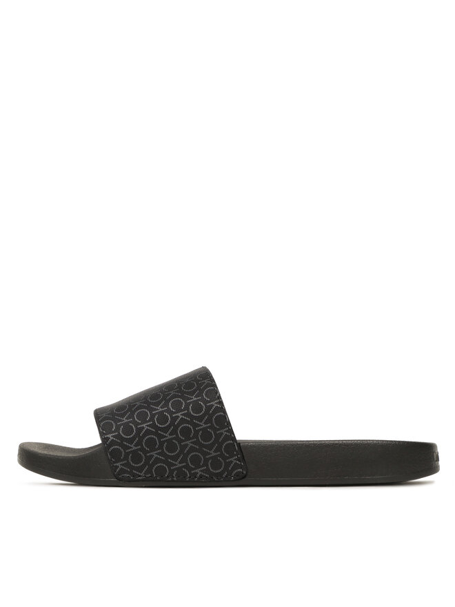 Calvin Klein Pantoletten Calvin Klein Pool Slide Mono HM0HM00963 Schwarz