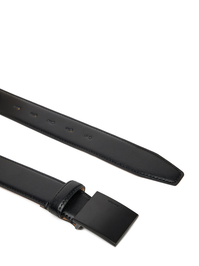 Calvin Klein Herrengürtel Calvin Klein Titlecase Plaque Buckle 32Mm LV04D7030G Schwarz