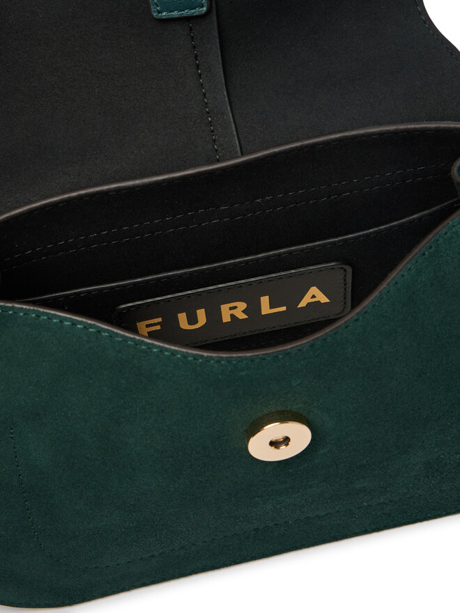 Furla Handtasche Furla Flow Mini Top Handle WB01032 BX3045 CN 5137S Dunkelgrün