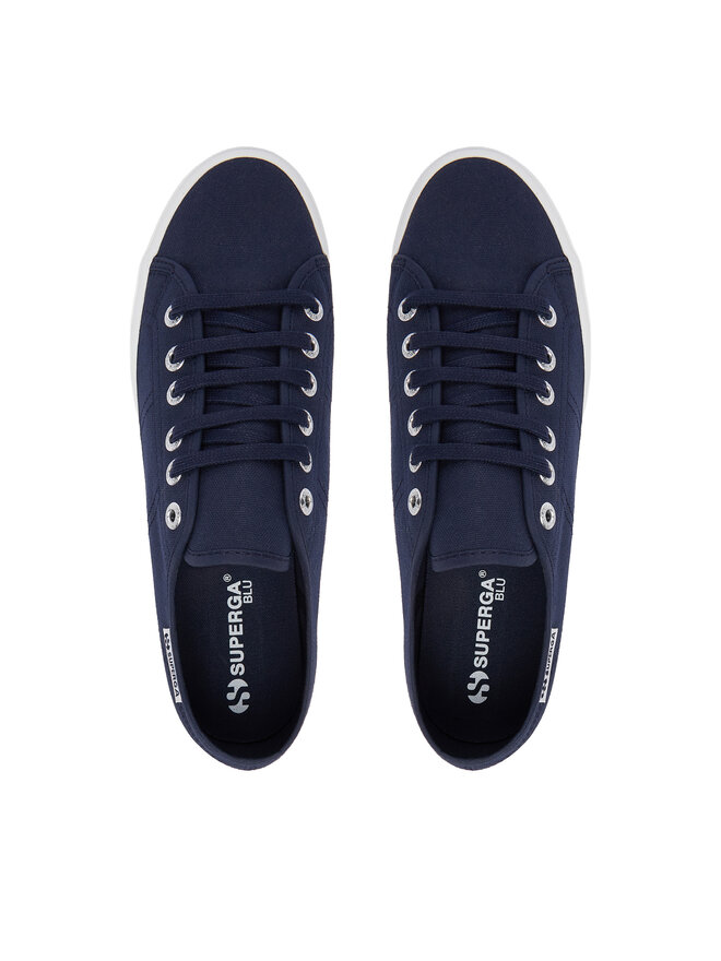Superga Sneakers aus Stoff Superga Platform Leggera S2142ZW Dunkelblau