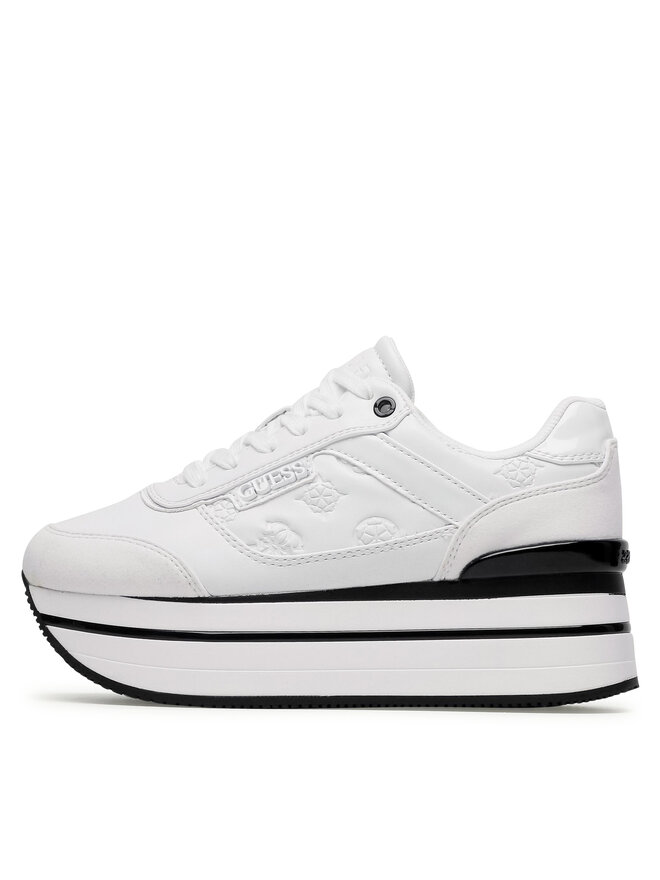 Guess Sneakersy Guess Hansin FL5HNS PEL12 Bílá