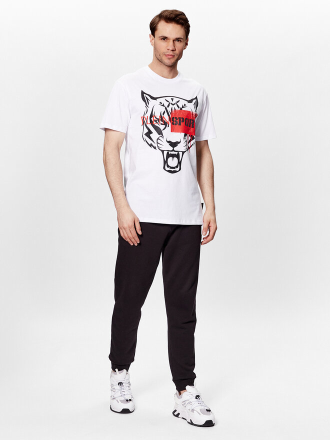Plein Sport Plein Sport T-Shirt SACC MTK6029 SJY001N Weiß Regular Fit