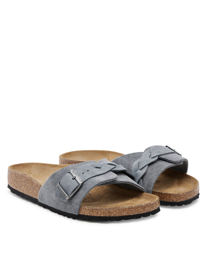 Birkenstock Pantoletten Birkenstock Oita Braided 1029121 Grau