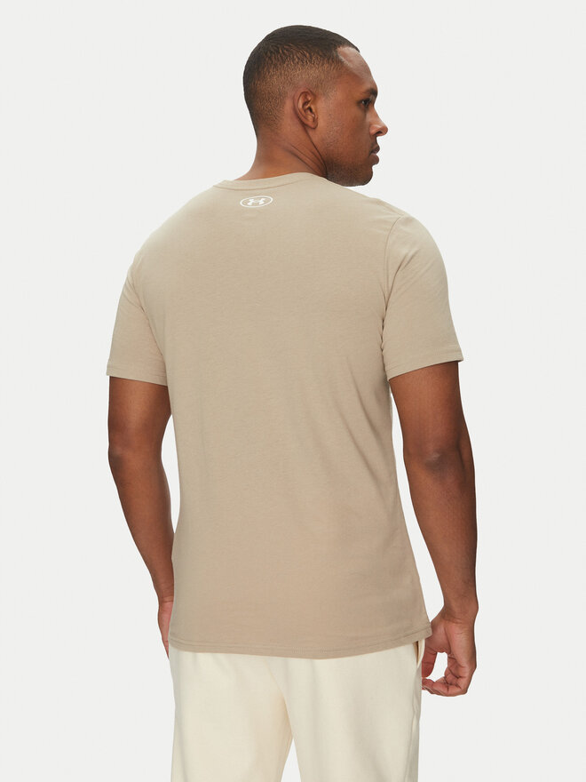 Under Armour Under Armour Marškinėliai Left Chest Logo SS 1326799 Smėlio Loose Fit