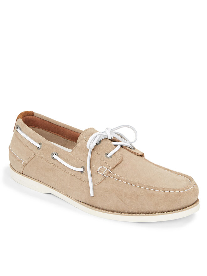 Tommy Hilfiger Мокасини Tommy Hilfiger Th Boat Shoe Core Suede FM0FM04505 Бежевий
