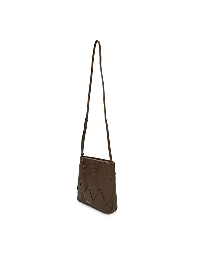 Calvin Klein Ročna torba Calvin Klein Ck Woven Square Crossbody K60K612991 Rjava