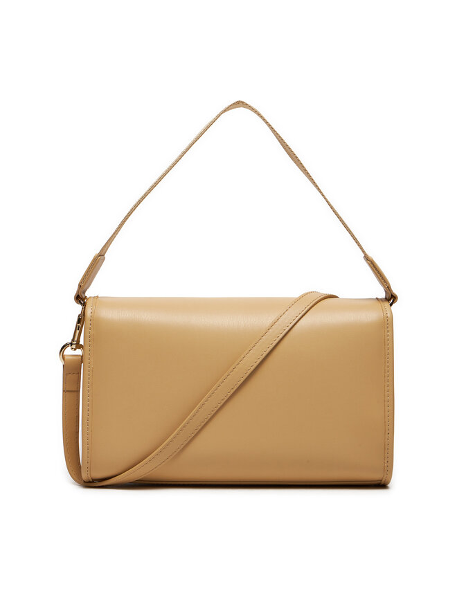 Tommy Hilfiger Handtasche Tommy Hilfiger Th Monotype Shoulder Bag AW0AW16162 Beige
