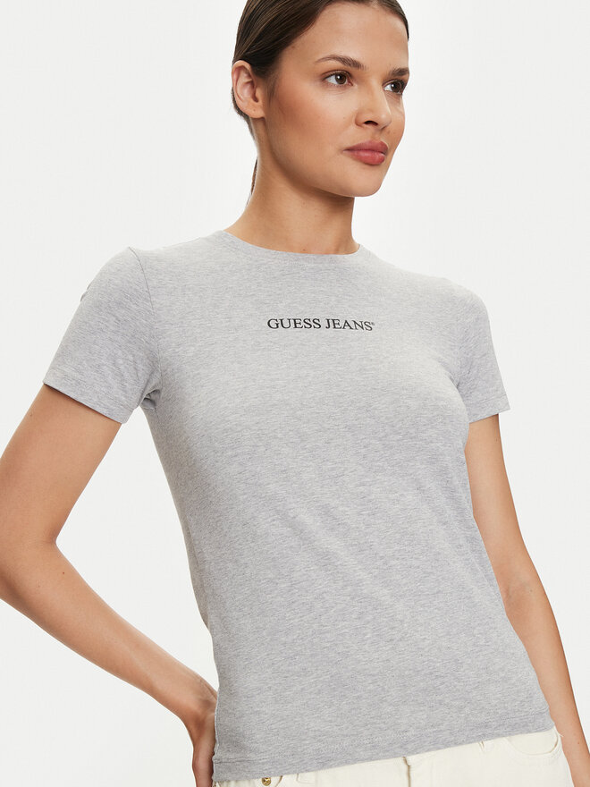 Guess Jeans Guess Jeans Póló W4YI01 J1314 Szürke Slim Fit