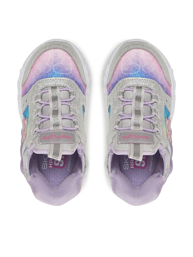 Skechers Снікерcи Skechers Infinite Heart Lights-Eternal Shimmer 303755N/SMLT Срібний