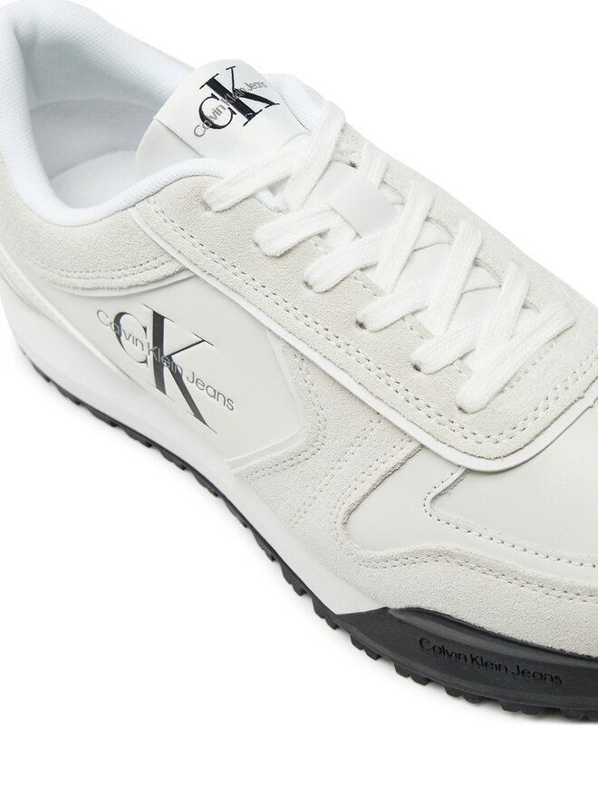 Calvin Klein Jeans Sneakersy Calvin Klein Jeans Toothy Runner Irregular Lines YM0YM00624 Bílá