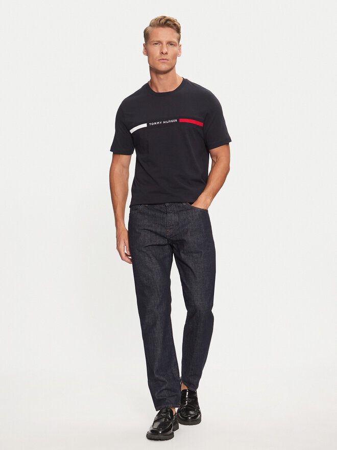 Tommy Hilfiger Tommy Hilfiger Póló MW0MW36498 Sötétkék Regular Fit
