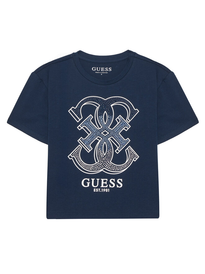 Guess Guess Футболка J6RI28 K6YW4 Cиній Regular Fit