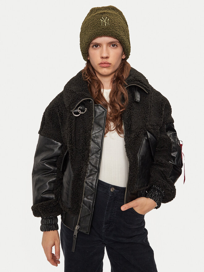 New Era Шапка New Era Borg New York Yankees Cuff Knit Beanie 60580758 Зелен