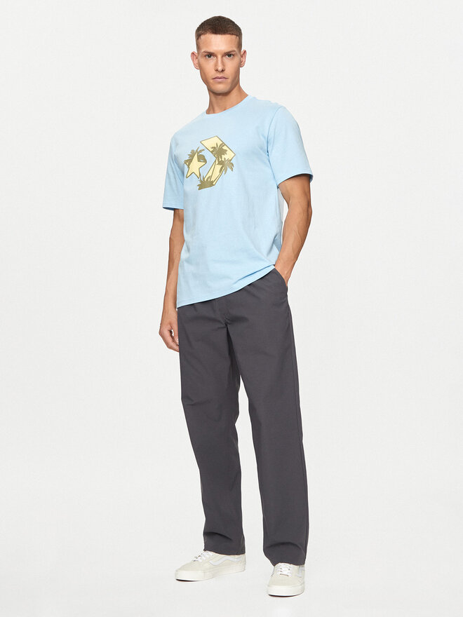 Converse Converse T-Shirt M Festival Star Chev Tee 10026417-A03 Blau Regular Fit