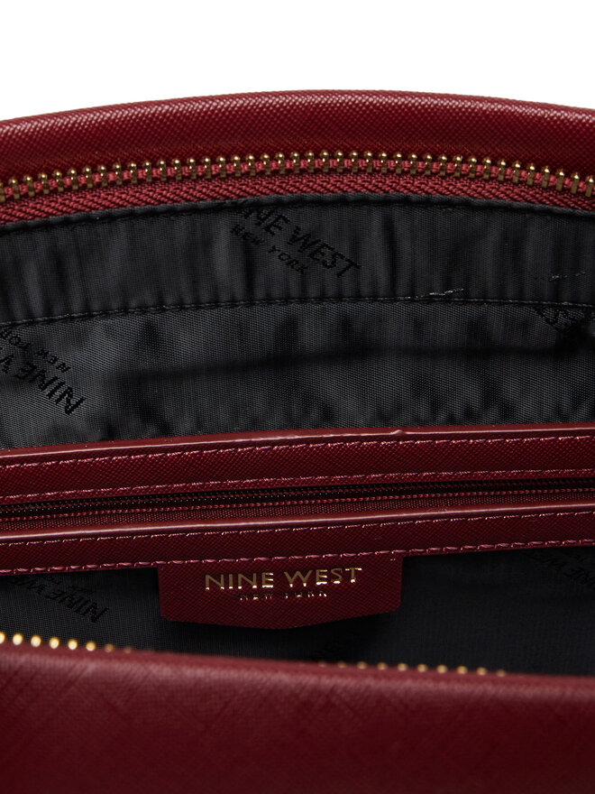 Nine West Ročna torba Nine West CEO-Chelsea-Charm-II-LX10185 Bordo rdeča