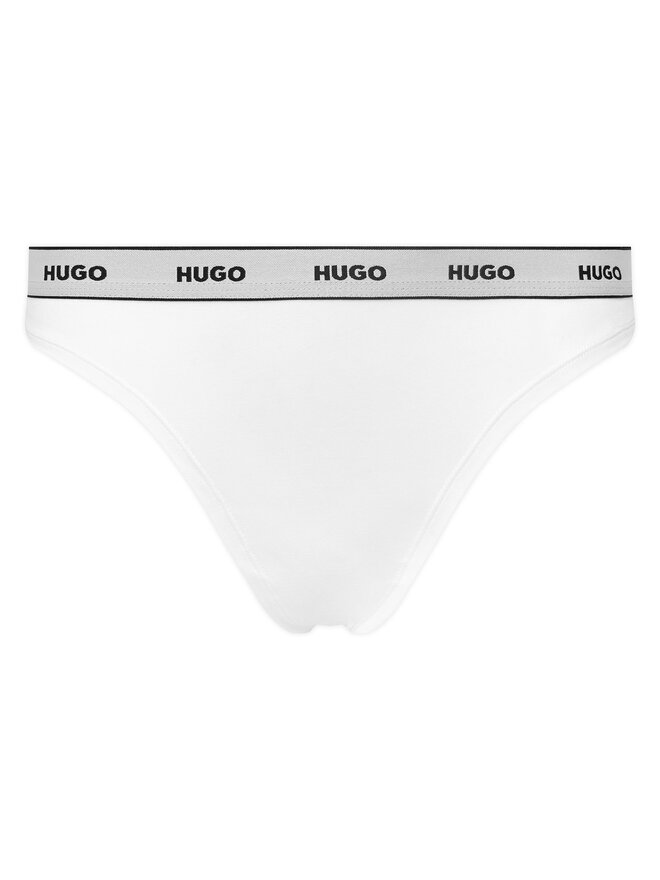 HUGO HUGO Набір з 3 пар стрінгів Triplet Thong Stripe 50545680 Білий