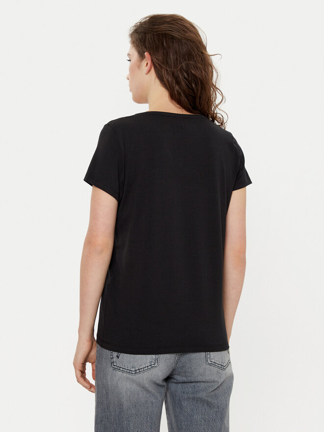 Pieces Pieces Marškinėliai New Billy 17102921 Juoda Regular Fit